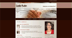 Desktop Screenshot of leslierubin.net